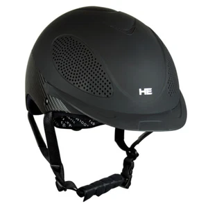Casco equitazione Horsenjoy Speed berretto equitazione nero opaco casco anticaduta - Foto 1 di 1