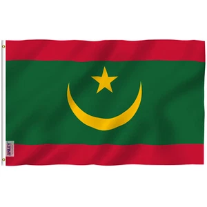 Anley Fly Breeze 3x5 Foot Mauritania Flag - Mauritanian Flags Polyester - Picture 1 of 6