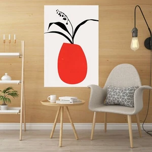 Jarrón artístico 3D 737RAI pegatina de pared mural calcomanías Boris Drasch Honey - Imagen 1 de 10