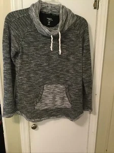 Suéter Kensie Performance para mujer gris cuello de capucha bolsillo canguro manga larga M - Imagen 1 de 5
