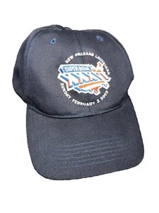 Superbowl XXXVI 2002 Cap Hat Snapback Embroidered Navy Blue New Orleans LA - Picture 1 of 8