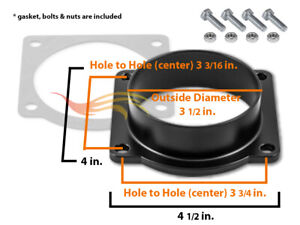 Mass Air Flow Sensor Intake Adapter Plate For 97-05 E-250 Econoline 5.4L V8
