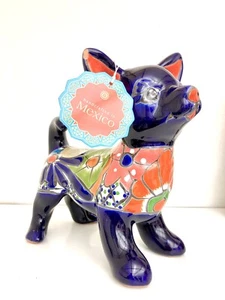 Cerámica mexicana Talavera azul cobalto Chihuahua nuevo con etiquetas - Imagen 1 de 24
