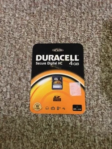 NEW Duracell 4GB SD Memory Card Secure Digital High Capacity Speed SDHC - Picture 1 of 1
