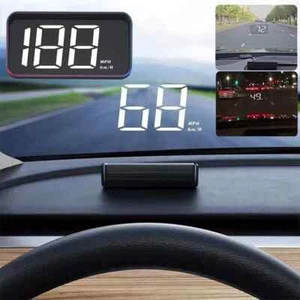 Car Digital Speed HUD KMH Odometer Display Speedometer Universal GPS Head Up - Picture 1 of 15