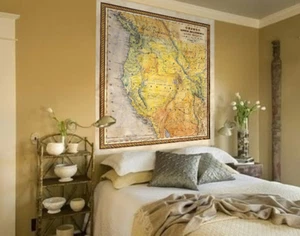Mapa antiguo de California, California mapa vintage, decoración occidental, fiebre del oro, California - Imagen 1 de 2