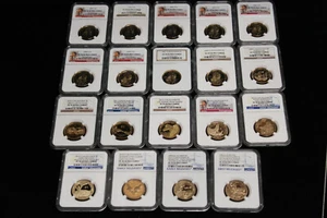 2000 -2018 Set Sacagawea $1 PF 70 Ultra Cameo BONUS extra 2017 Sacagawea - Picture 1 of 22