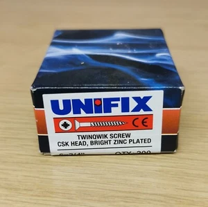 UNIFIX TWINQWIK SCREW CSK HEAD 6x3/4" BZP BOX OF 200 - Picture 1 of 1