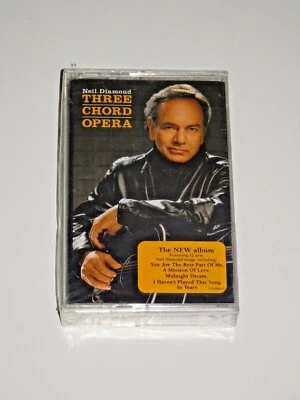 NEIL DIAMOND THREE CHORD OPERA CASSETTE TAPE SEALED BRAND NEW SONY 2001 CT 85500 - Image 1 of 3