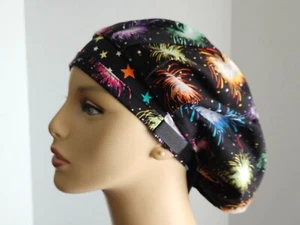 Bouffant/Ponytail Combo - Patriotic Fireworks - Picture 1 of 5