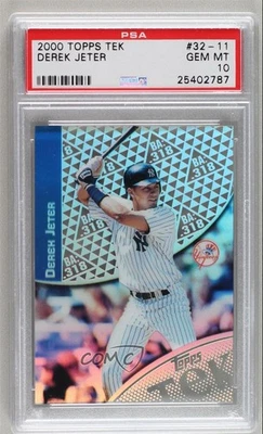 2000 Topps Tek Pattern 11 Derek Jeter #32-11 PSA 10 GEM MT HOF - Image 1 of 2
