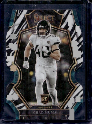 2022 Panini Select - Premier Level Chad Muma #146 Zebra Die-Cut (RC) - Image 1 of 2