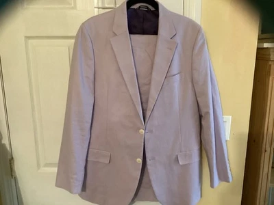 Traje Náutica de Lino Púrpura (Lila) Talla 42 Cintura R 36 en Excelente Estado Foto 1 de 4