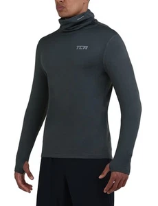 Herren Warm-Up Trichterhals Thermo Laufshirt - Dunkelgrün, XL - TCA - Bild 1 von 7