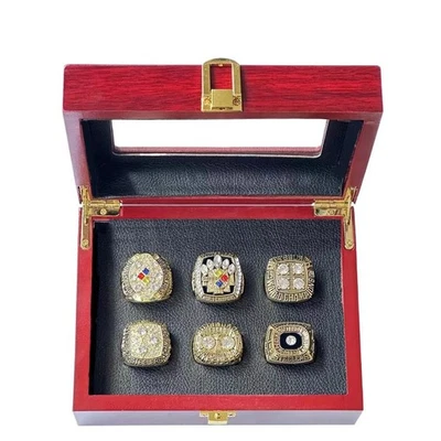 6枚戒指 1974 1975 1978 1979 2005 年 2008 年匹兹堡钢人队戒指套装 — 第 1/4 张图片