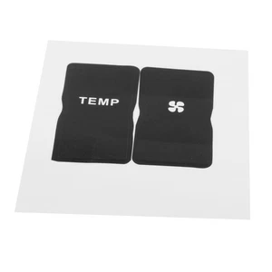 Repair Sticker Sticker Set Black Control Switch Button Direct Replacement Front - Picture 1 of 12
