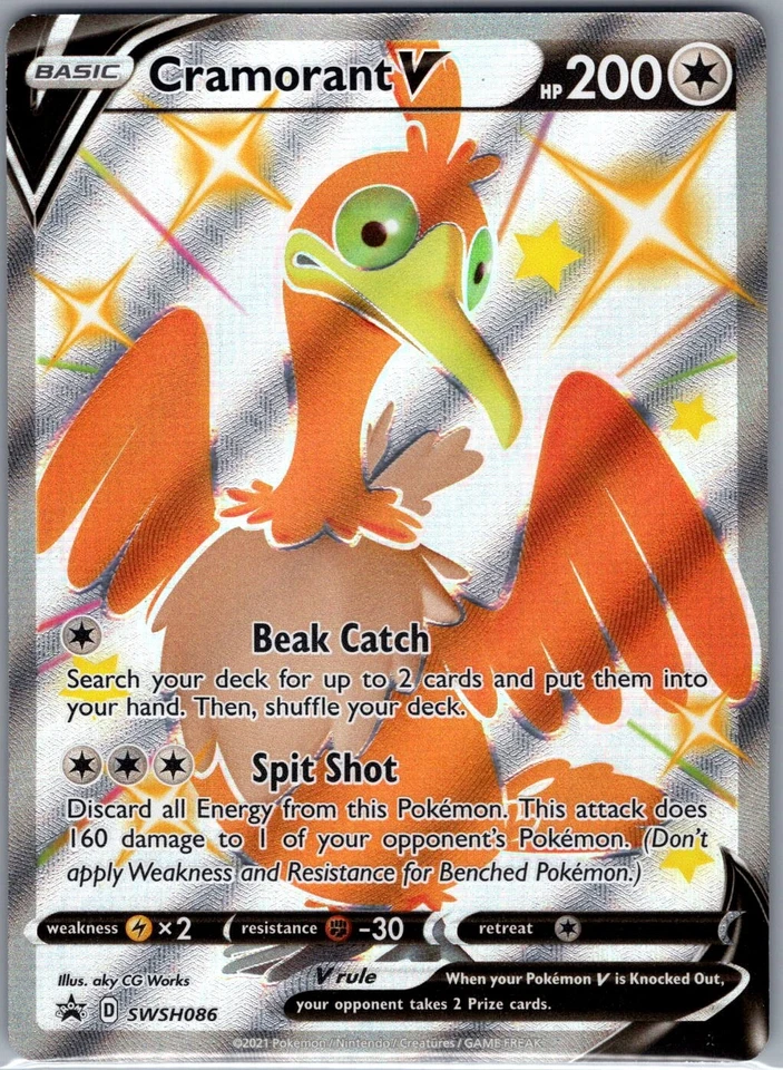 Cramorant V SWSH086 SWSH: Sword & Shield Promo Cards - Pokemon Card - NM - Image 1 of 2