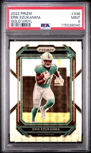 2022 Panini Prizm Erik Ezukanma #336 Gold Vinyl PSA 9 - Picture 1 of 2