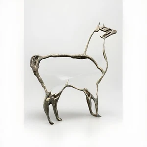 Vintage Silver 950 Peru Llama Alpaca Animal Statement Brooch Pin - Picture 1 of 3