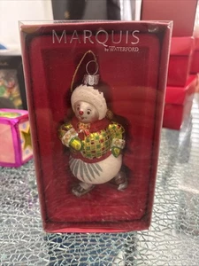 Waterford Marquis Snow Girl Skater Christmas Ornament White / Red - Picture 1 of 5