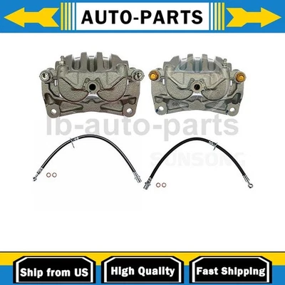 Front Brake Caliper with Hoses Driver Passenger Side Fits Subaru Impreza 2.5L Foto 1 de 4