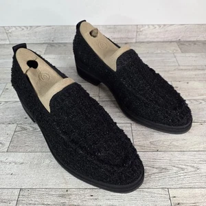 Rothy's Damen-Loafer in Schwarz Boucle-Schuhe Größe 9,5 klobige Absätze gebraucht, in einwandfreiem Zustand  - Bild 1 von 10