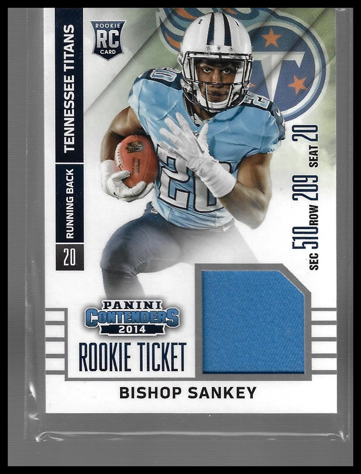 2014 Panini Contenders #RTS-34 Bishop Sankey Rookie Ticket Swatches - Image 1 of 1