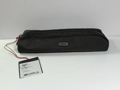 全新带标签 TUMI 黑色旅行配件拉链小绳袋袋弹道尼龙 — 第 1/4 张图片