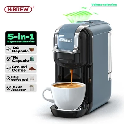 HiBREW H2B 5 IN 1 Kaffeevollautomat 20bar Kapselmaschine für Espresso Germany