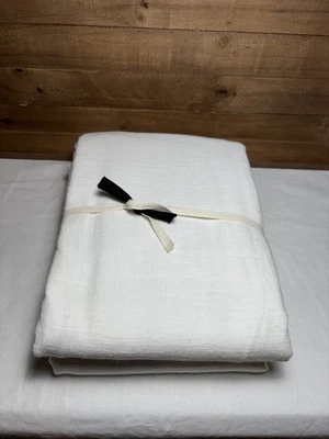 Pottery Barn Emery Linen Blackout Curtain ~ 50” x 84” ~ Ivory ~ Read - Image 1 of 4