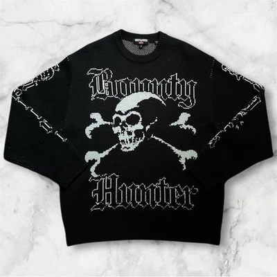 Supreme FW23 Bounty Hunter Sweater Black Size S Small Men’s Knit Jumper New - Image 1 of 4