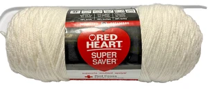 Red Heart Super Spargarn weiß #4 Medium Acryl 7 Unzen 364 Yards - Bild 1 von 3