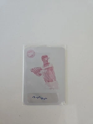 Placa magenta premium 1/1 Press Pass, Brayden Taylor, #RA-BT1 Foto 1 de 4