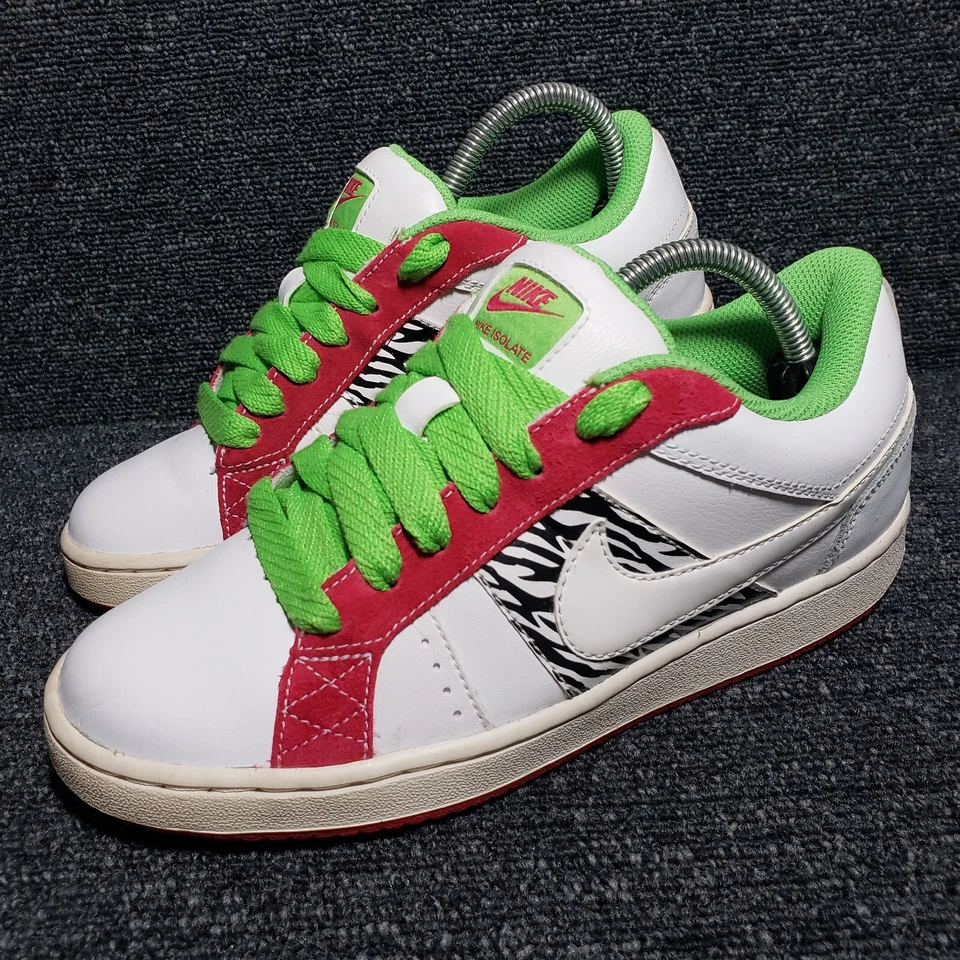 Tênis Vintage Nike SB Isolate Zebra Feminino 6.5 Rosa Preto Verde Neon 375394-611 - Imagem 1 de 4