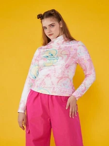 Shein X Looney Tunes Tweety Vogel Oberteil mit Stehkragen 3xl - Bild 1 von 1