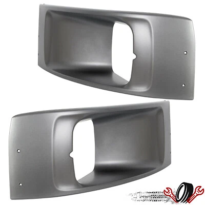 LH & RH Headlight Bezel For 03-09 Chevrolet GMC C4500 C5500 Topkick Kodiak Pair - Image 1 of 4