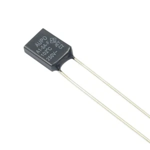 5Pcs AUPO Thermal Fuse Tf 102℃5A 250V Square RH Temperature Switch A1-5A-F - Foto 1 di 4