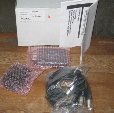 AJA D10CEA SD SDI TO COMPONENT/COMPOSITE VIDEO converter 4CH AUDIO XLR cable kit - Image 1 of 4