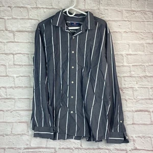 Vineyard Vines Herren Hemd mit Knopfleiste Langarm gestreift grau Größe XL Stretch - Bild 1 von 14