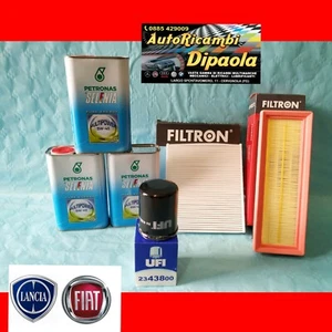KIT TAGLIANDO FIAT 500 PANDA 1.2 1.4 NATURAL POWER GPL METANO SELENIA GAS +FILTR - Foto 1 di 2