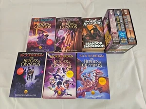 Rick Riordan Teen Fantasy Books Lot 9 Complete Series Heroes of Olympus +Trilogy - Picture 1 of 19