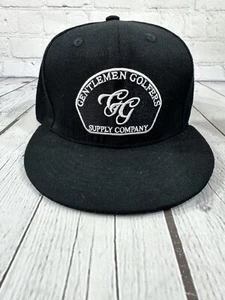 Gentlemen Golfers Supply Company Black Logo SnapBack Hat Cap NEW! - Picture 1 of 7