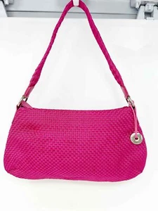 The Sak Handtasche Schultertasche rosa fuchsia gewebt Barbie Sommer Surfer Rock - Bild 1 von 10