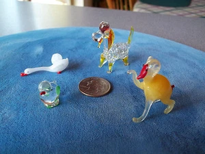 Vintage Miniatur Glas Tiere - Bild 1 von 1