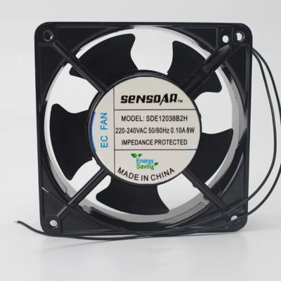 1 PCS SENSDAR EC Fan SDE12038B2H AC 220V-240V 0.10A 12038 120*120*38mm 2 Wire - Bild 1 von 3