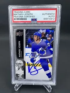 Mathieu Joseph Signed 2021-22 Upper Deck IP Auto PSA/DNA Tampa Bay Lightning - Picture 1 of 2