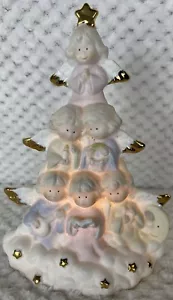 Vintage Engel Keramik Weihnachtsbaum Nachtlicht guter Zustand - Bild 1 von 8