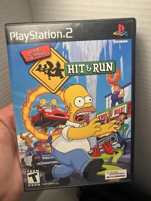 Simpsons Hit & Run (2003) SONY PlayStation 2 RARE Complete PS2 Black Label CiB - Image 1 of 4