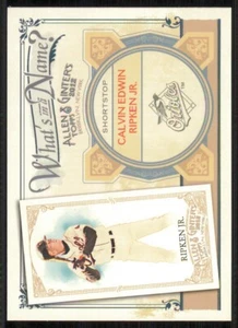 2012 Topps Allen and Ginter What's in a Name #WIN42 Calvin Edwin Ripken Jr. - Picture 1 of 2