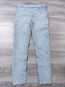 Levis Pants Kids Pull On Jegging Denim Faux Pocket Blue Size 14 Girls - Picture 1 of 7